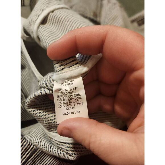 NILI LOTAN Cotton Striped Moto Zipper Jacket sz 6 - Picture 5 of 6